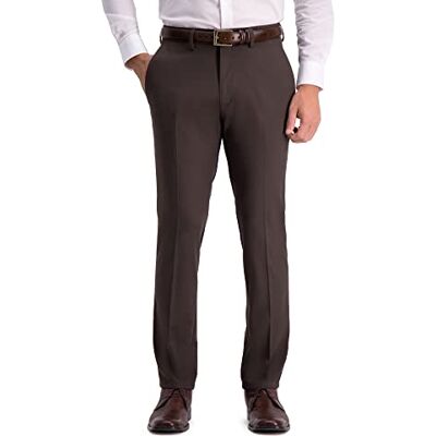 KD00485-200-29Wx30L Kenneth Cole Reaction Męskie spodnie w kratkę cienia ze stretchem slim fit, Brązowy, 29W X 30L KD00485-200-29Wx30L Kenneth Cole Reaction Męskie spodnie w kratkę cienia ze stretchem slim fit, Brązowy, 29W X 30L
