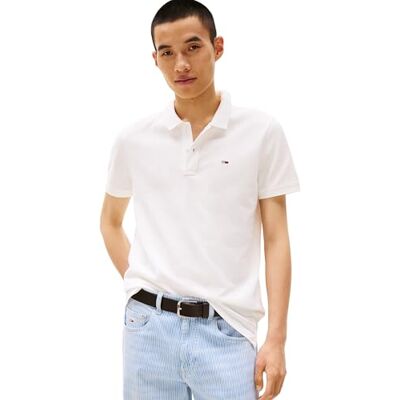 DM0DM20676YBL6XL Tommy Jeans Męska koszulka polo, Kolor biały, 6XL duże rozmiary DM0DM20676YBL6XL Tommy Jeans Męska koszulka polo, Kolor biały, 6XL duże rozmiary