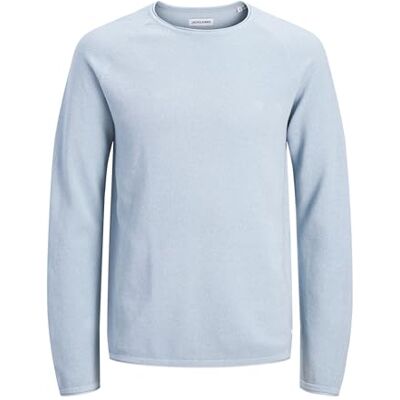 12157321-4884141 JACK & JONES Jjehill Knit Crew Neck Noos, jasnoniebieski, XXL męski, Niebieski, niebieski, XXL 12157321-4884141 JACK & JONES Jjehill Knit Crew Neck Noos, jasnoniebieski, XXL męski, Niebieski, niebieski, XXL