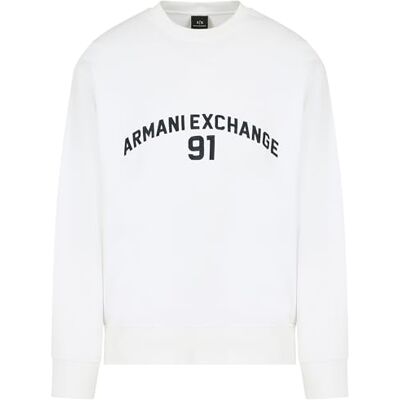 3DZMLKZJ4XZ1116 Armani Exchange Men's 91 Logo, Crew Neck, Wrist Cuffs, Bluza, Off White, XS, Off White, XS 3DZMLKZJ4XZ1116 Armani Exchange Men's 91 Logo, Crew Neck, Wrist Cuffs, Bluza, Off White, XS, Off White, XS