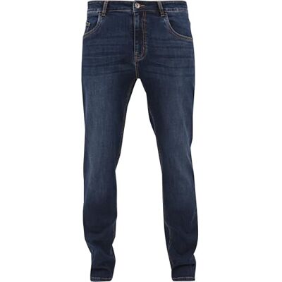 TB1437-800 Urban Classics M?skie spodnie jeansowe ze stretchem, ciemnoniebieski, 32W / 32L TB1437-800 Urban Classics M?skie spodnie jeansowe ze stretchem, ciemnoniebieski, 32W / 32L