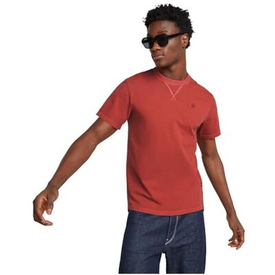 D24449 G-STAR RAW Nifous T-shirt męski, Czerwony (Rusty Red Gd -2653-g705), XS D24449 G-STAR RAW Nifous T-shirt męski, Czerwony (Rusty Red Gd -2653-g705), XS