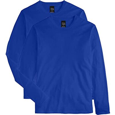 O498L Hanes Męski t-shirt premium z długim rękawem (2 sztuki) O498L Hanes Męski t-shirt premium z długim rękawem (2 sztuki)