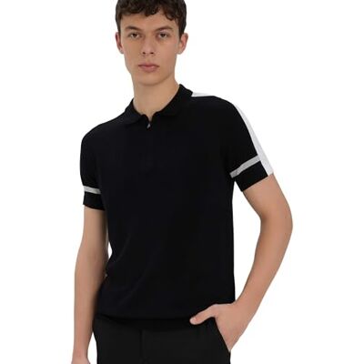 C5015AX DeFacto Męska koszulka polo Basic – klasyczna koszulka dla mężczyzn, czarny, XXL C5015AX DeFacto Męska koszulka polo Basic – klasyczna koszulka dla mężczyzn, czarny, XXL
