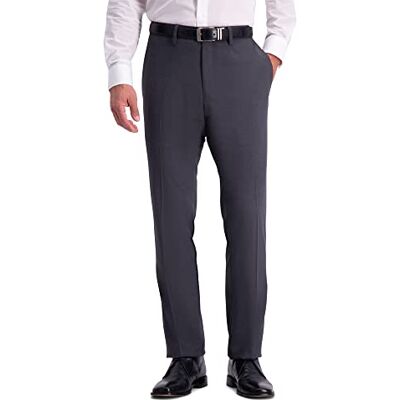 KD00485-004-33Wx32L Kenneth Cole Reaction Męskie spodnie w kratkę cienia ze stretchem slim fit, Grafitowy, 33W x 32L KD00485-004-33Wx32L Kenneth Cole Reaction Męskie spodnie w kratkę cienia ze stretchem slim fit, Grafitowy, 33W x 32L