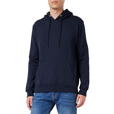Mens Pullover Hoodie-12 Fm London Mężczyźni Hyfresh Pullover Bluza, Navy, XXL Mens Pullover Hoodie-12 Fm London Mężczyźni Hyfresh Pullover Bluza, Navy, XXL