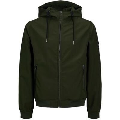 12236300 JACK & JONES Męska kurtka JJEBASIC Softshell Hood NOOS, Rosin, M, rodzynka 12236300 JACK & JONES Męska kurtka JJEBASIC Softshell Hood NOOS, Rosin, M, rodzynka