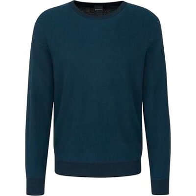 7400-65533B bugatti Męski sweter okrągły dekolt, niebieski, 3XL 7400-65533B bugatti Męski sweter okrągły dekolt, niebieski, 3XL
