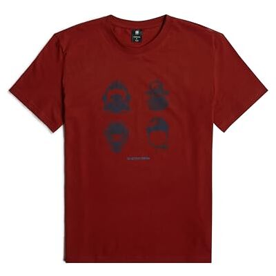D25160 G-Star RAW Maski rozmiar Regular Tee, Czerwony (Dry Red -336-5298), XXL D25160 G-Star RAW Maski rozmiar Regular Tee, Czerwony (Dry Red -336-5298), XXL