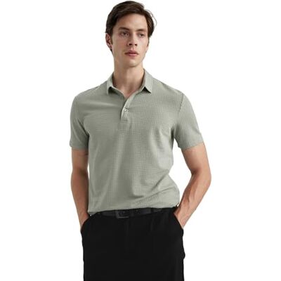 X2594AZ DeFacto Męska koszulka polo Basic – klasyczna koszulka dla mężczyzn, zielony, L X2594AZ DeFacto Męska koszulka polo Basic – klasyczna koszulka dla mężczyzn, zielony, L