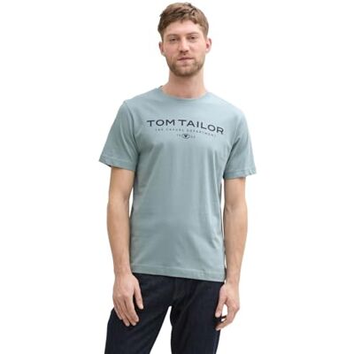 1045773 TOM TAILOR T-shirt męski, 27475 – szara mięta, 3XL 1045773 TOM TAILOR T-shirt męski, 27475 – szara mięta, 3XL