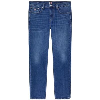 DM0DM201781BK3630 Tommy Jeans Dżinsy męskie Ryan Regular Straight Fit, niebieskie (Denim Dark), 30W/36L, Denim ciemny, S DM0DM201781BK3630 Tommy Jeans Dżinsy męskie Ryan Regular Straight Fit, niebieskie (Denim Dark), 30W/36L, Denim ciemny, S