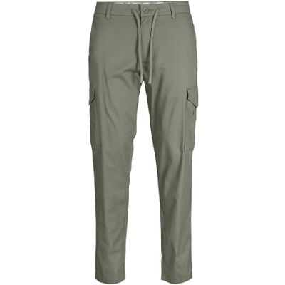 12253108 JACK & JONES Jpstace Jjsummer Cargo męskie spodnie cargo, Agave Green, 28W / 32L 12253108 JACK & JONES Jpstace Jjsummer Cargo męskie spodnie cargo, Agave Green, 28W / 32L