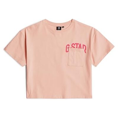 D25562 G-STAR Dziewczęca S Loose Crop T-Shirt, Różowy (Evening Sand -01-g938), 16 lat D25562 G-STAR Dziewczęca S Loose Crop T-Shirt, Różowy (Evening Sand -01-g938), 16 lat