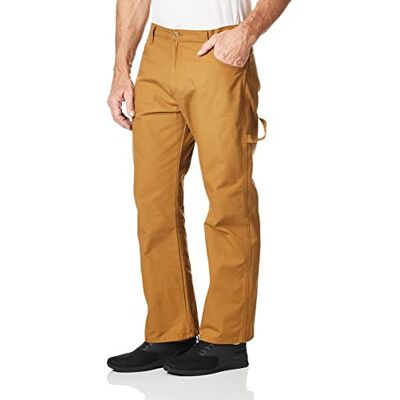 DU250RBD 34 32 Dickies Męskie lekkie dżinsy Duck Carpenter o prostym kroju spodnie robocze, Brązowa kaczka, 34W / 32L DU250RBD 34 32 Dickies Męskie lekkie dżinsy Duck Carpenter o prostym kroju spodnie robocze, Brązowa kaczka, 34W / 32L