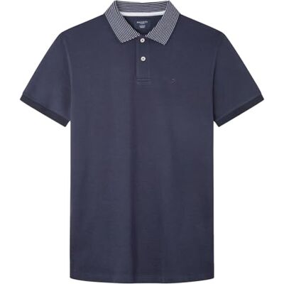 HM563282 Hackett London Męska koszulka polo, kwiatowa geo, niebieska (granatowa), XS, Niebieski (granatowy), XS HM563282 Hackett London Męska koszulka polo, kwiatowa geo, niebieska (granatowa), XS, Niebieski (granatowy), XS