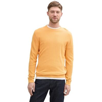 1042453 TOM TAILOR Sweter męski, 37378 brzoskwiniowy pomarańczowy melanż, XXL 1042453 TOM TAILOR Sweter męski, 37378 brzoskwiniowy pomarańczowy melanż, XXL