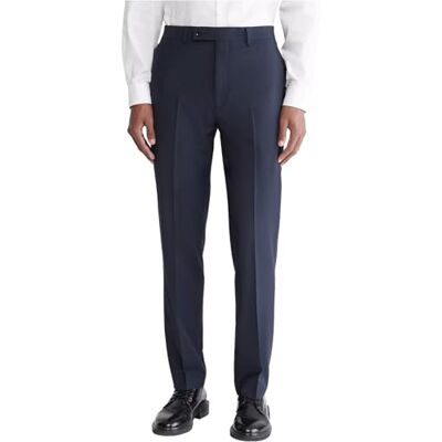JMROPJ1Y0003 Calvin Klein Męskie spodnie garniturowe Jerome Business, Granatowe spodnie, 36W / 30L JMROPJ1Y0003 Calvin Klein Męskie spodnie garniturowe Jerome Business, Granatowe spodnie, 36W / 30L