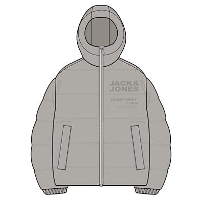 12286151-4867010 JACK & JONES Jcoboston męska kurtka puchowa SMU, Dove, M, Dove, M 12286151-4867010 JACK & JONES Jcoboston męska kurtka puchowa SMU, Dove, M, Dove, M