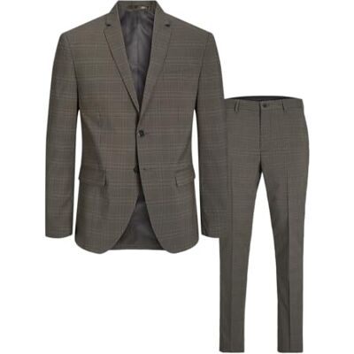 12183530-4435845 JACK & JONES JPRFRANCO Check Suit SN, Falcon/Checks: super slim fit, 52 12183530-4435845 JACK & JONES JPRFRANCO Check Suit SN, Falcon/Checks: super slim fit, 52