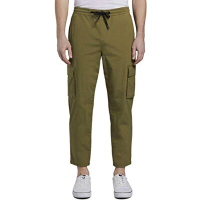 1017812 TOM TAILOR Denim Męskie spodnie dresowe cargo , 21041 Faded Moss Green, XL 1017812 TOM TAILOR Denim Męskie spodnie dresowe cargo , 21041 Faded Moss Green, XL