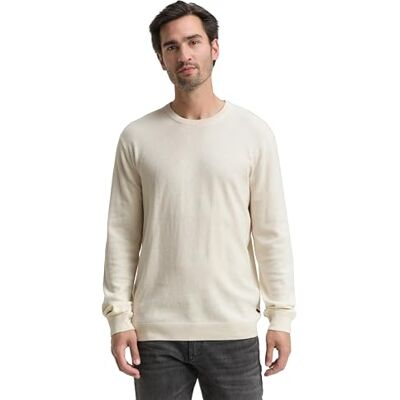 1048015 TOM TAILOR Sweter męski, 38677 – Soft Buttercream Melange, 3XL 1048015 TOM TAILOR Sweter męski, 38677 – Soft Buttercream Melange, 3XL