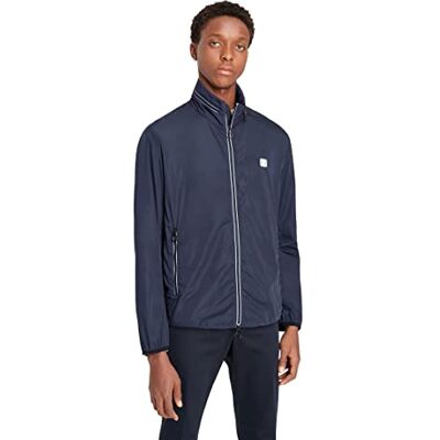 8NZB07ZNWFZ15BA ARMANI EXCHANGE Packable, Hidden Hoodie, Dwa kieszenie na zamek błyskawiczny z przodu Rubber patch Logo wiatrówka męska, Marynarka morska, S 8NZB07ZNWFZ15BA ARMANI EXCHANGE Packable, Hidden Hoodie, Dwa kieszenie na zamek błyskawiczny z przodu Rubber patch Logo wiatrówka męska, Marynarka morska, S