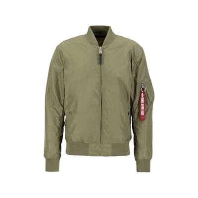 191103-11 Alpha Industries MA-1 TT Bomber Jacket dla mężczyzn Olive 191103-11 Alpha Industries MA-1 TT Bomber Jacket dla mężczyzn Olive
