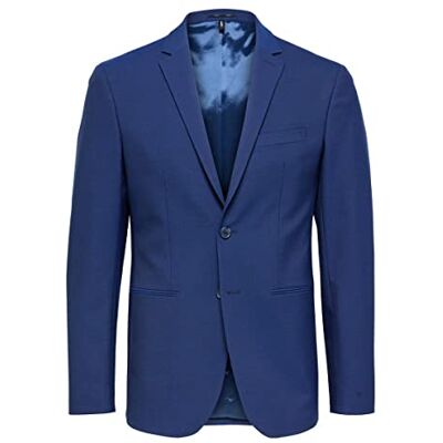 16085241 SELECTED HOMME Women's SLHSLIM-Josh DEEP BLZ ADV B NOOS Sakko, Blue Quartz, 48, Niebieski kwarc. 16085241 SELECTED HOMME Women's SLHSLIM-Josh DEEP BLZ ADV B NOOS Sakko, Blue Quartz, 48, Niebieski kwarc.