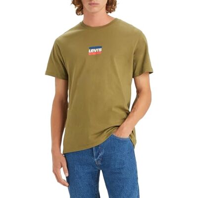 22491-1289 Levi's Mężczyźni Graphic Crewneck Tee T-Shirt, Mini Sportswear Martini Olive, S 22491-1289 Levi's Mężczyźni Graphic Crewneck Tee T-Shirt, Mini Sportswear Martini Olive, S