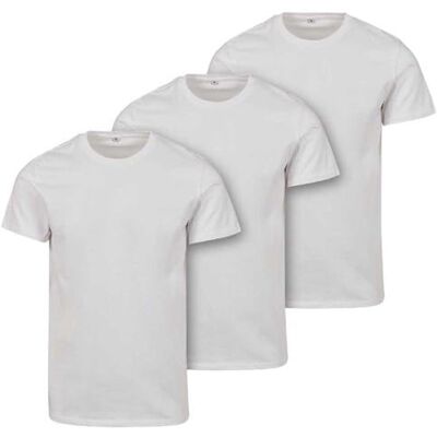 BY083A Build Your Brand Męski T-shirt, wielopak Merch, T-shirt 3-pak dla mężczyzn, topy dostępne w 3 wariantach kolorystycznych, rozmiary XS 4XL, biały (Wht/Wht/Wht 01205), S BY083A Build Your Brand Męski T-shirt, wielopak Merch, T-shirt 3-pak dla mężczyzn, topy dostępne w 3 wariantach kolorystycznych, rozmiary XS 4XL, biały (Wht/Wht/Wht 01205), S