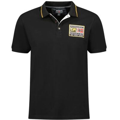 SY9796H/GN Geographical Norway Kariteama Men Klasyczna męska koszulka polo Bawełniane koszulki polo z krótkim rękawem na guziki Casual Shirt Topy Regular Classic Wiosna Lato (Czarny XXL), czarny, XXL SY9796H/GN Geographical Norway Kariteama Men Klasyczna męska koszulka polo Bawełniane koszulki polo z krótkim rękawem na guziki Casual Shirt Topy Regular Classic Wiosna Lato (Czarny XXL), czarny, XXL