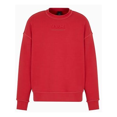 3DZMAAZJUBZ14BJ Armani Exchange Męska bluza modal Cotton Debossed Logo sweter Crewneck, American Beauty, S 3DZMAAZJUBZ14BJ Armani Exchange Męska bluza modal Cotton Debossed Logo sweter Crewneck, American Beauty, S