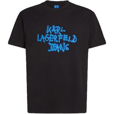B1M17065 Karl Lagerfeld Jeans, Męska koszulka z krótkim rękawem, krój regularny, czarny, M, czarny, M B1M17065 Karl Lagerfeld Jeans, Męska koszulka z krótkim rękawem, krój regularny, czarny, M, czarny, M
