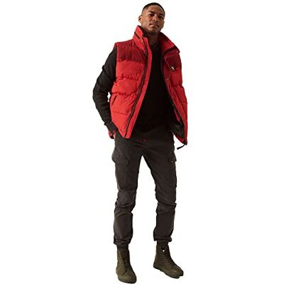 GJ210909 Garcia Męska kurtka ocieplana _Men`s Outdoor Bodywarmer Jacke, Cadmium red, S GJ210909 Garcia Męska kurtka ocieplana _Men`s Outdoor Bodywarmer Jacke, Cadmium red, S