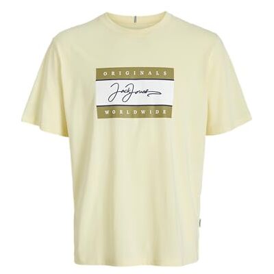 12278408-4768395 JACK & JONES Jorfrederiksberg Boxscript Tee Ss Sn Jnr, Podwójny krem, 164 12278408-4768395 JACK & JONES Jorfrederiksberg Boxscript Tee Ss Sn Jnr, Podwójny krem, 164