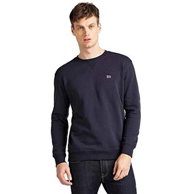 L81ITJTG Lee Mężczyźni Plain Crew Sws Midnight Navy Bluza Sportowa, Niebieski (Midnight Navy Ma), XXL L81ITJTG Lee Mężczyźni Plain Crew Sws Midnight Navy Bluza Sportowa, Niebieski (Midnight Navy Ma), XXL