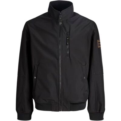 12288875-4901822 JACK & JONES Jjeparker Softshell Bomber Sn, czarny, S 12288875-4901822 JACK & JONES Jjeparker Softshell Bomber Sn, czarny, S