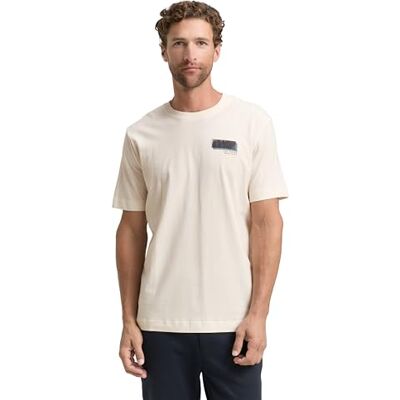 1048583 TOM TAILOR T-shirt męski, 10348 Gardenia White, XS 1048583 TOM TAILOR T-shirt męski, 10348 Gardenia White, XS