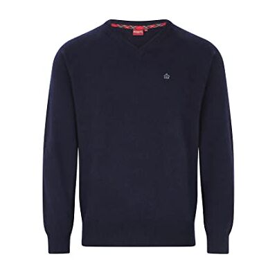 1606203R Merc Conrad Wool Blend Sweter Męski, Granatowy, XS 1606203R Merc Conrad Wool Blend Sweter Męski, Granatowy, XS