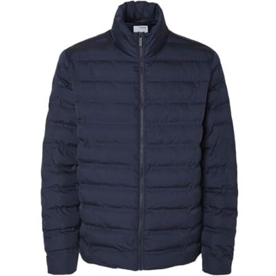 16089395 SELETED HOMME Męska kurtka pikowana Slhbarry Noos, niebieski, M 16089395 SELETED HOMME Męska kurtka pikowana Slhbarry Noos, niebieski, M