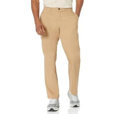 MAE60013FL18-DkK-40W x 30L Amazon Essentials Męskie klasyczne spodnie na co dzień ze stretchem khaki, ciemny khaki brązowy, 40W / 30L MAE60013FL18-DkK-40W x 30L Amazon Essentials Męskie klasyczne spodnie na co dzień ze stretchem khaki, ciemny khaki brązowy, 40W / 30L