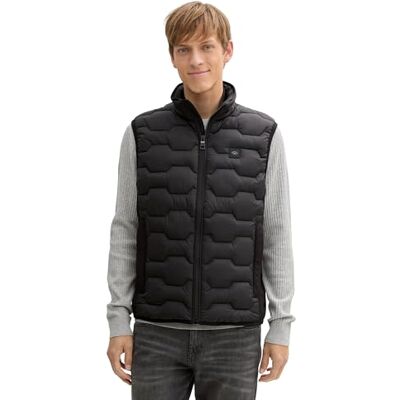 1044088 TOM TAILOR Kamizelka męska, 2999 Black, S 1044088 TOM TAILOR Kamizelka męska, 2999 Black, S