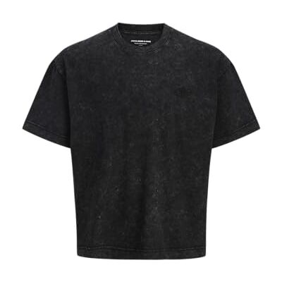 12277886-4764774 JACK & JONES Jcoretreat Acid Wash Tee SS Crew Neck męska koszulka z kwasem, czarny, M 12277886-4764774 JACK & JONES Jcoretreat Acid Wash Tee SS Crew Neck męska koszulka z kwasem, czarny, M