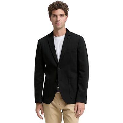1047273 TOM TAILOR Męska marynarka, 2999 Black, 50 1047273 TOM TAILOR Męska marynarka, 2999 Black, 50