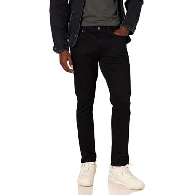 MAE55018FL18-Bla-42W x 29L Amazon Essentials Męskie dżinsy ze stretchem Skinny-Fit, czarne, 42 szer. x 29 dł MAE55018FL18-Bla-42W x 29L Amazon Essentials Męskie dżinsy ze stretchem Skinny-Fit, czarne, 42 szer. x 29 dł