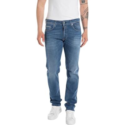 MA972 .000.685 636 Replay Męskie dżinsy Grover Straight-Fit, Medium Blue 009-4, 36W / 30L MA972 .000.685 636 Replay Męskie dżinsy Grover Straight-Fit, Medium Blue 009-4, 36W / 30L