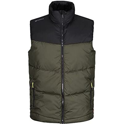 TRA870 Taktyczne nici męskie reżim wytrzymała kamizelka Bodywarmer, Ciemny khaki/czarny, S TRA870 Taktyczne nici męskie reżim wytrzymała kamizelka Bodywarmer, Ciemny khaki/czarny, S