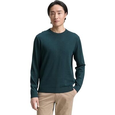 1039805 TOM TAILOR Sweter męski, 21545 szafirowy zielony melanż, XXL 1039805 TOM TAILOR Sweter męski, 21545 szafirowy zielony melanż, XXL