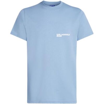 A1M17003 Karl Lagerfeld Jeans, Męskie, Slim Short Sleeve Essential Logo Tee, Slim Fit, Niebieski, XS A1M17003 Karl Lagerfeld Jeans, Męskie, Slim Short Sleeve Essential Logo Tee, Slim Fit, Niebieski, XS